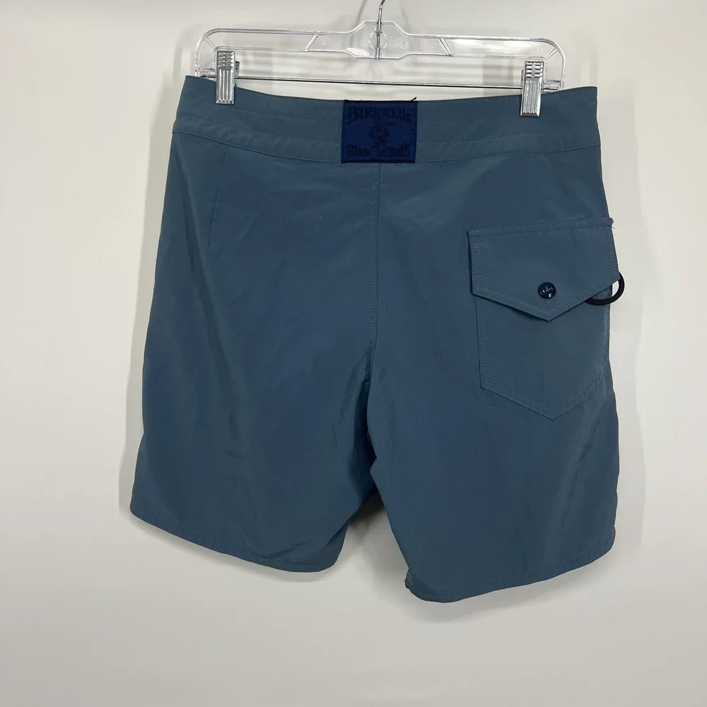 Mens 30 Birdwell Beach Britches Board Shorts blue nylon California USA